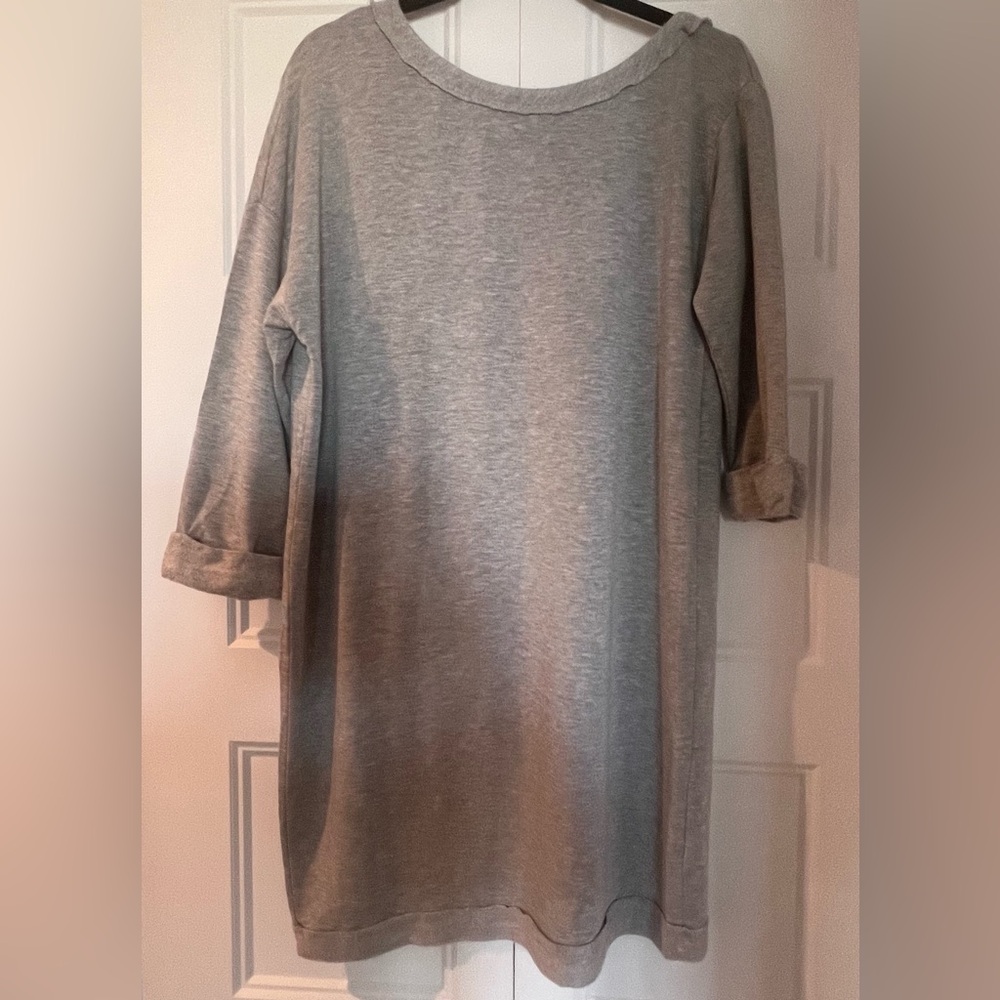 Splendid Off Shoulder Grey Sweater Dress Size Small